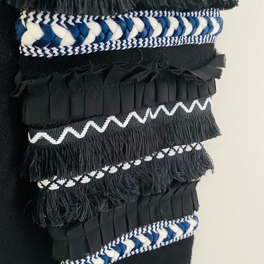 THML Ruffle Sleeve Ruffle Fringe Cardigan - Picture 6 of 6